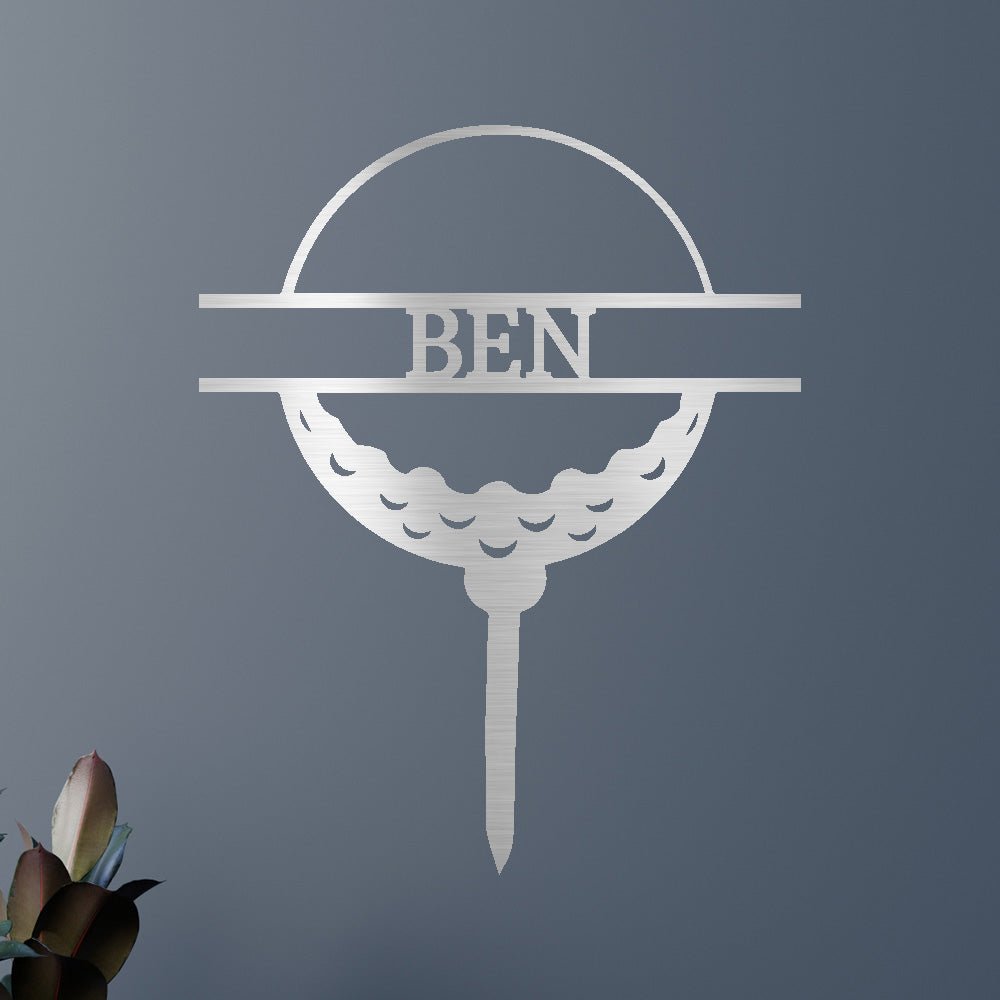 Golf Topu Kişiselleştirilmiş Hediyeler - Özel Metal Tabela
