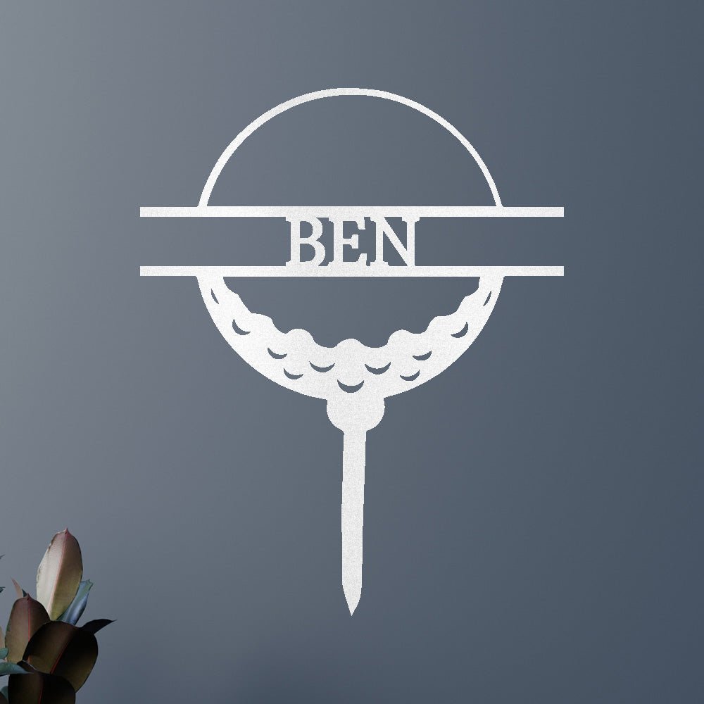Golf Topu Kişiselleştirilmiş Hediyeler - Özel Metal Tabela