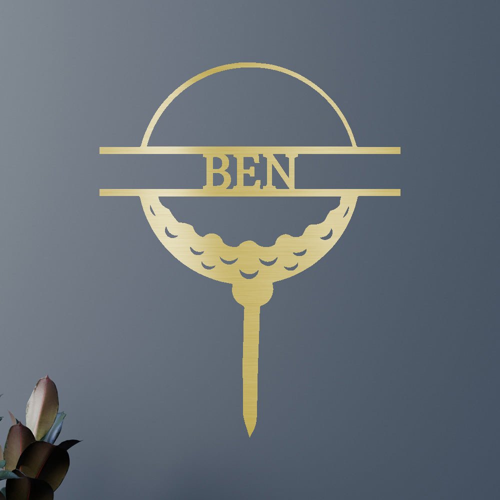Golf Topu Kişiselleştirilmiş Hediyeler - Özel Metal Tabela