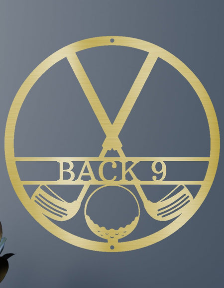 Golf Kulübü Kişiselleştirilmiş Hediyeler - Özel Metal Tabela