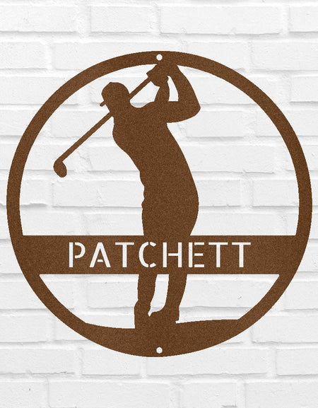 Golfçü Kişiye Özel Hediyeler - Özel Metal Tabela