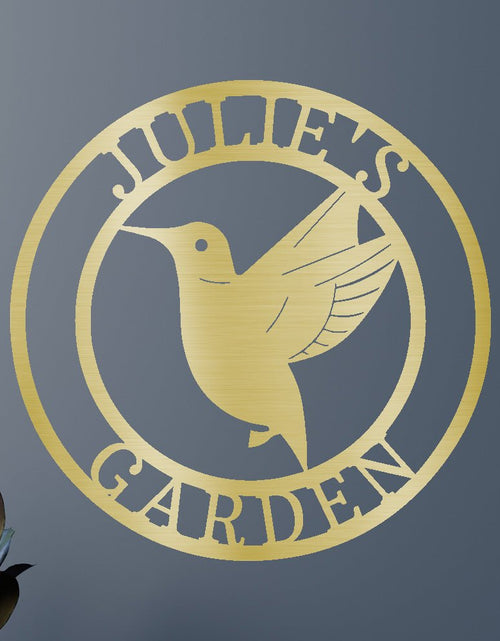 Load image into Gallery viewer, Humming Bird Personalized Gifts - Custom Metal Sign
