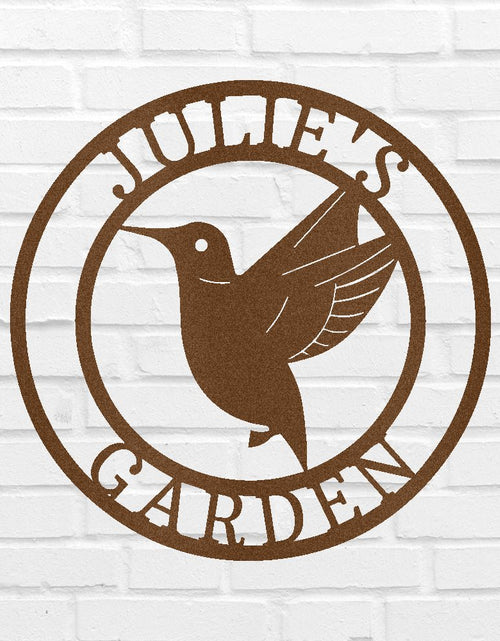 Load image into Gallery viewer, Humming Bird Personalized Gifts - Custom Metal Sign
