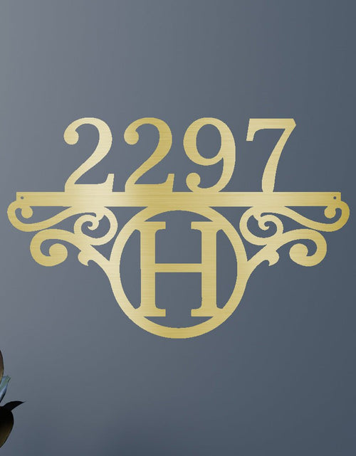 Load image into Gallery viewer, Initial Address Personalized Gifts - Custom Metal Sign
