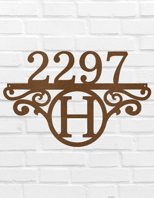 Load image into Gallery viewer, Initial Address Personalized Gifts - Custom Metal Sign
