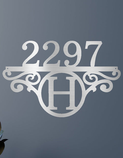 Load image into Gallery viewer, Initial Address Personalized Gifts - Custom Metal Sign
