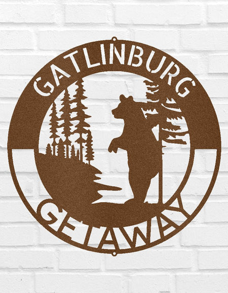 Lone Bear Kişiselleştirilmiş Hediyeler - Özel Metal Tabela