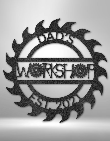 Dad Workshop Garage Personalized Gifts - Custom Metal Sign for Father's Day