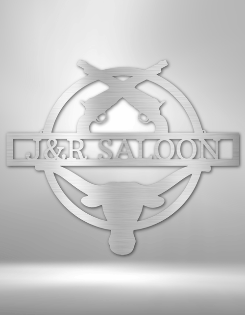 Load image into Gallery viewer, Saloon Personalized Gifts - Custom Metal Sign
