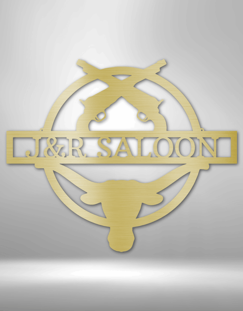 Load image into Gallery viewer, Saloon Personalized Gifts - Custom Metal Sign
