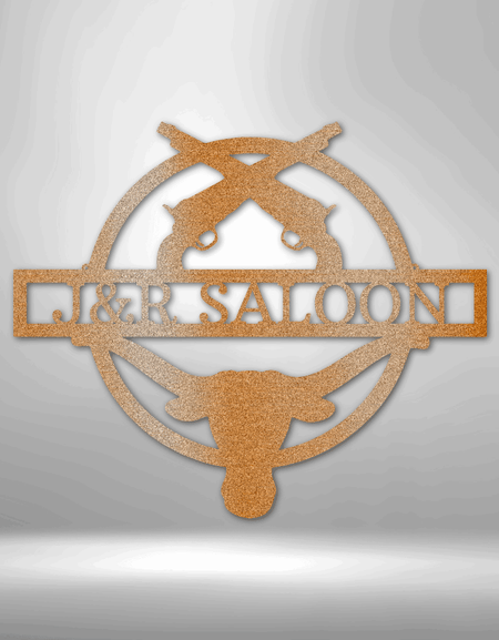 Saloon Kişiselleştirilmiş Hediyeler - Özel Metal Tabela