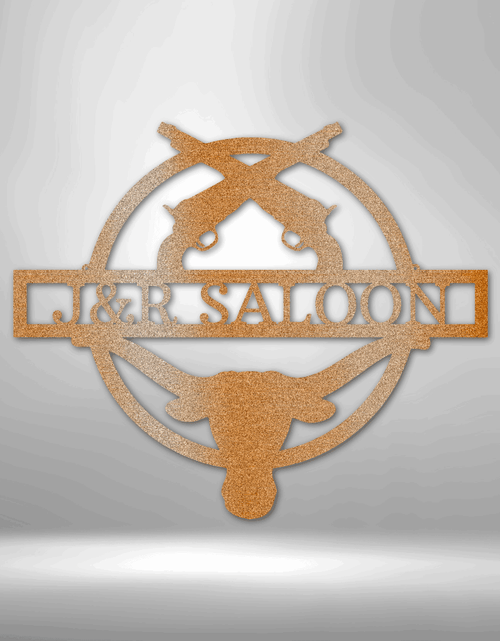 Load image into Gallery viewer, Saloon Personalized Gifts - Custom Metal Sign
