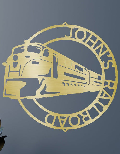 Resmi Galeri görüntüleyicisine yükleyin, Modern Tren Halkası Kişiselleştirilmiş Hediyeler - Özel Metal Tabela
