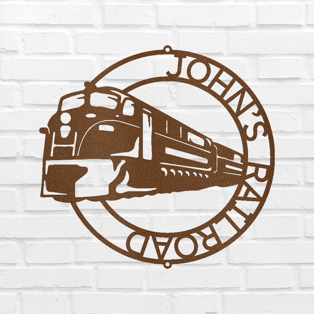 Modern Tren Halkası Kişiselleştirilmiş Hediyeler - Özel Metal Tabela