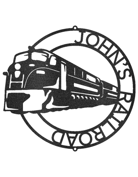 Modern Tren Halkası Kişiselleştirilmiş Hediyeler - Özel Metal Tabela