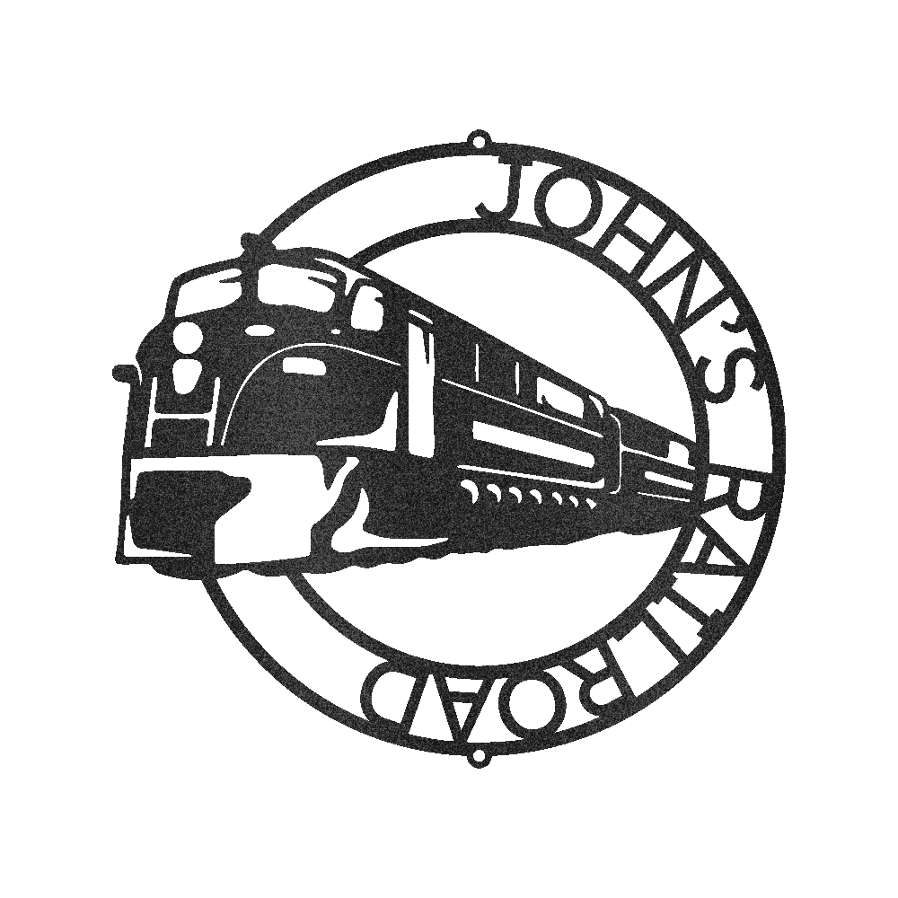 Modern Tren Halkası Kişiselleştirilmiş Hediyeler - Özel Metal Tabela