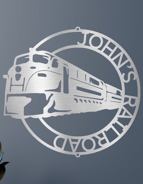 Resmi Galeri görüntüleyicisine yükleyin, Modern Tren Halkası Kişiselleştirilmiş Hediyeler - Özel Metal Tabela
