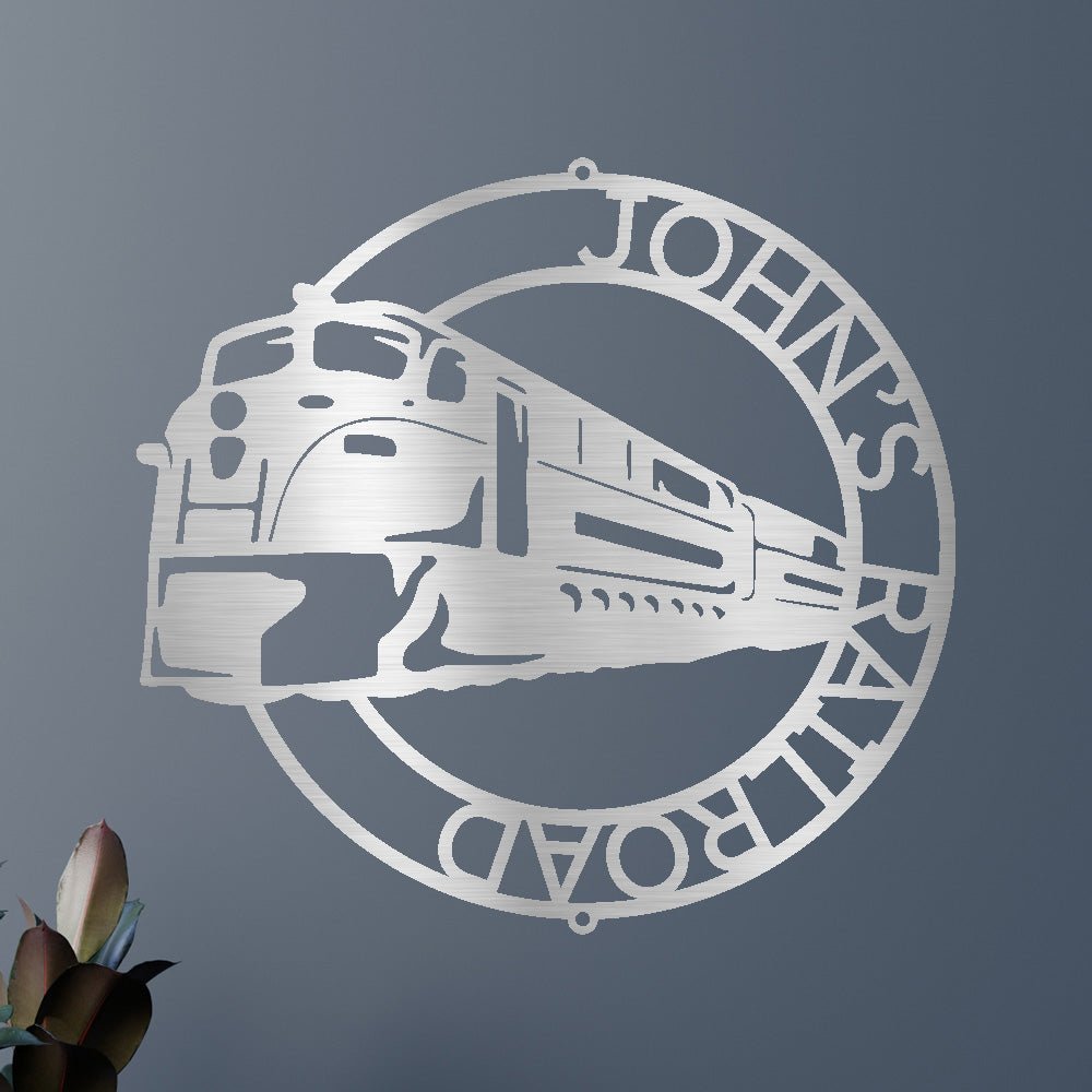 Modern Tren Halkası Kişiselleştirilmiş Hediyeler - Özel Metal Tabela