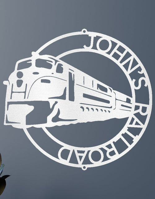 Resmi Galeri görüntüleyicisine yükleyin, Modern Tren Halkası Kişiselleştirilmiş Hediyeler - Özel Metal Tabela
