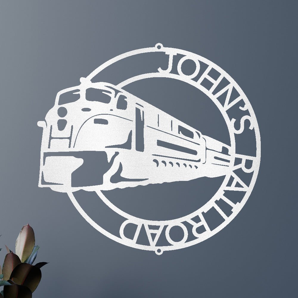 Modern Tren Halkası Kişiselleştirilmiş Hediyeler - Özel Metal Tabela