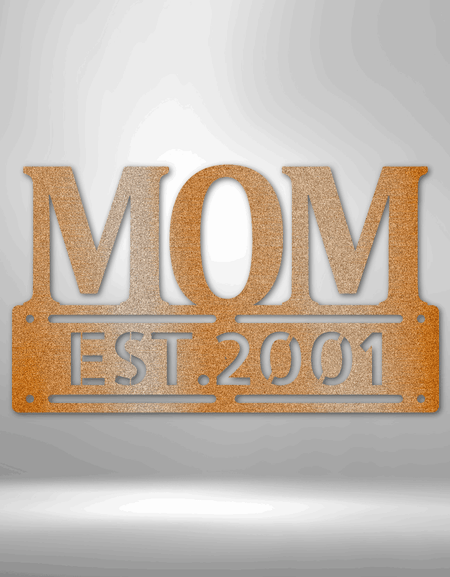 Kişiselleştirilmiş Anneler Günü Metal Tabelası - Anneniz İçin Özel Aile Adı Plakası