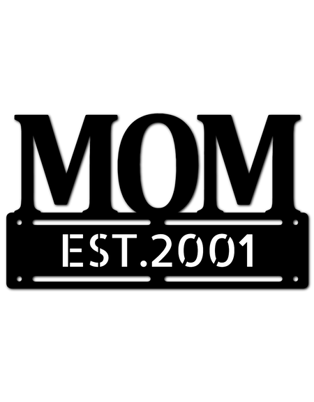 Kişiselleştirilmiş Anneler Günü Metal Tabelası - Anneniz İçin Özel Aile Adı Plakası