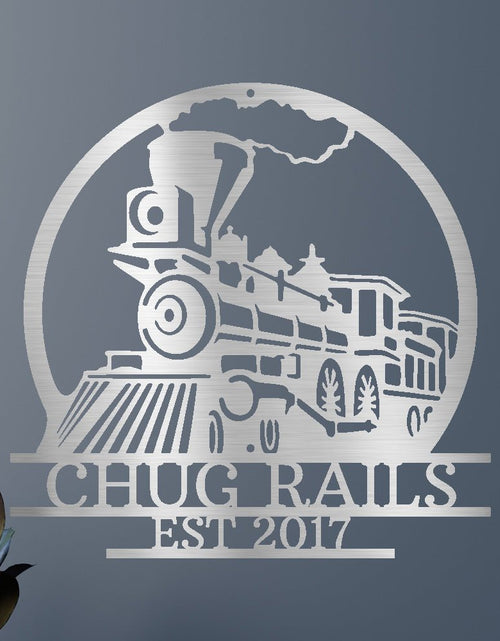 Load image into Gallery viewer, Vintage Train Personalized Gifts - Custom Metal Sign
