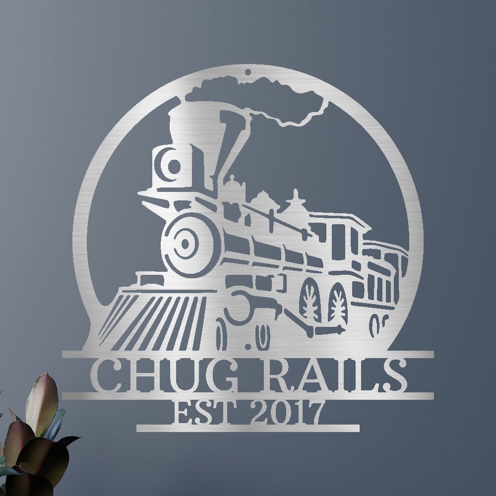 Vintage Train Personalized Gifts - Custom Metal Sign