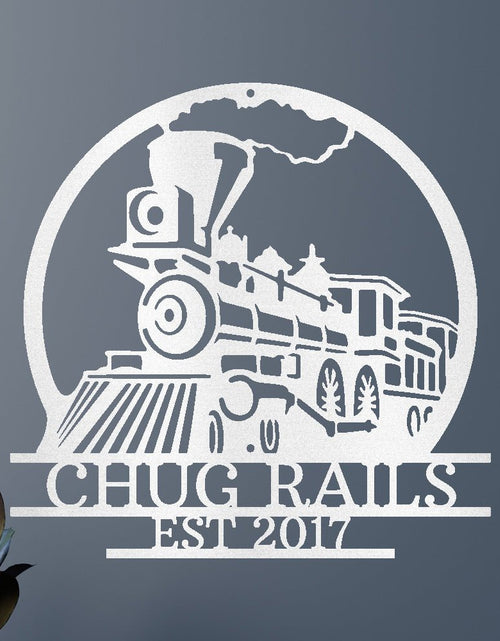 Load image into Gallery viewer, Vintage Train Personalized Gifts - Custom Metal Sign
