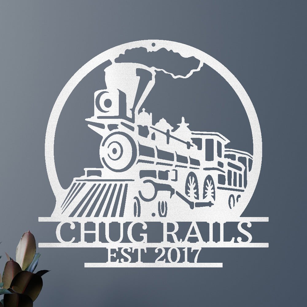 Vintage Train Personalized Gifts - Custom Metal Sign