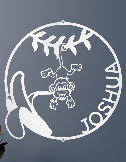 Load image into Gallery viewer, Our Little Monkey Personalized Gifts - Custom Metal Sign
