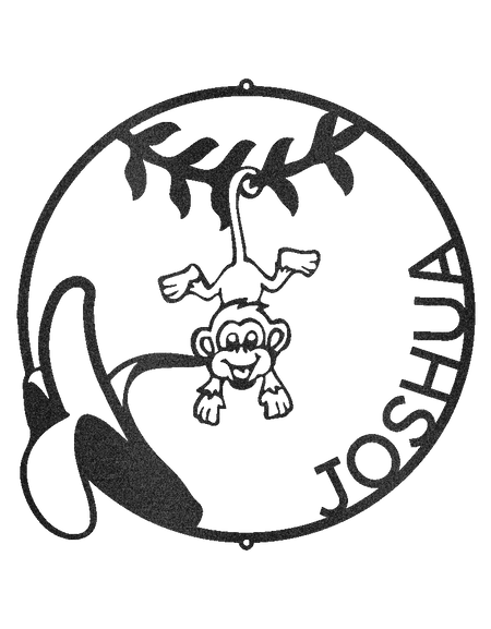 Küçük Maymunumuz Kişiselleştirilmiş Hediyeler - Özel Metal Tabela