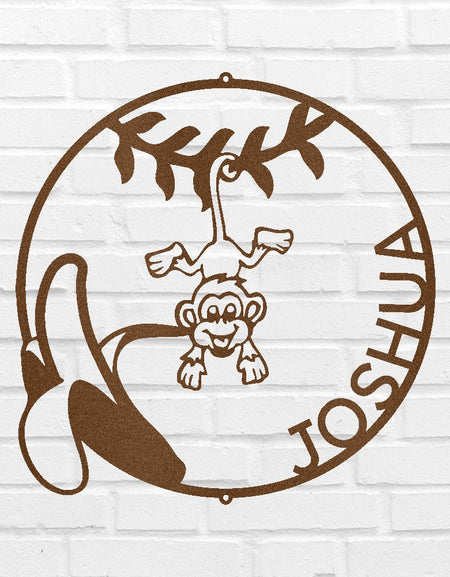 Küçük Maymunumuz Kişiselleştirilmiş Hediyeler - Özel Metal Tabela