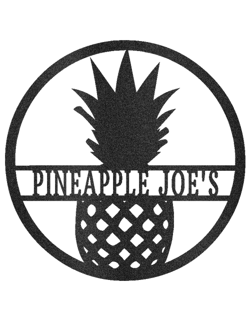 Load image into Gallery viewer, Pineapple Sign - Custom Metal Sign, Housewarming Gift

