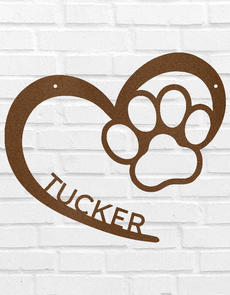 Yavru Köpek Severler Tabelası - Özel Metal Tabela, Köpek Severler İçin Hediye