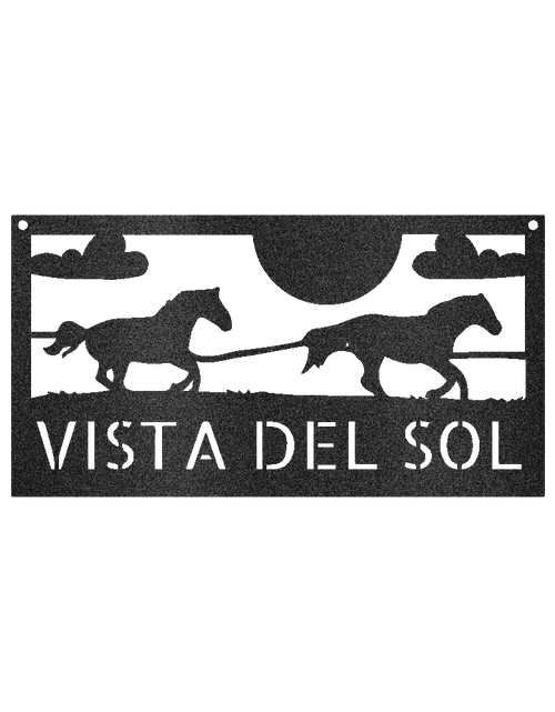 Load image into Gallery viewer, Racing Horses Sign - Custom Metal Sign, Gift For Horse Lover
