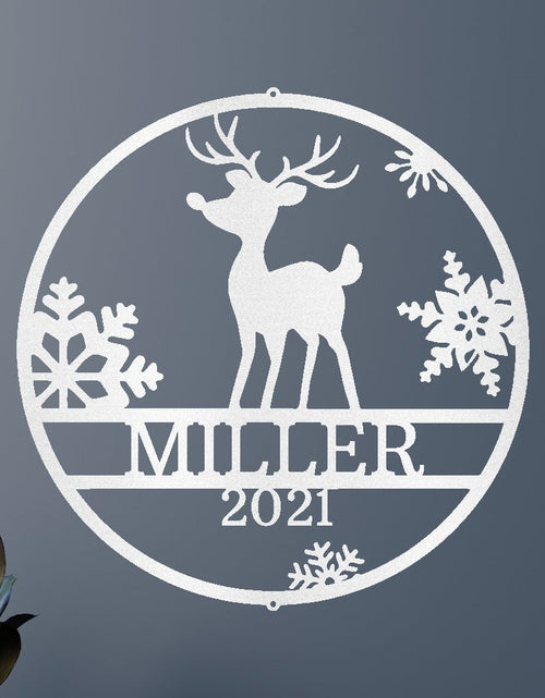 Load image into Gallery viewer, Rudolph&#39;s Deer Personalized Gifts - Custom Metal Sign, Christmas Gift
