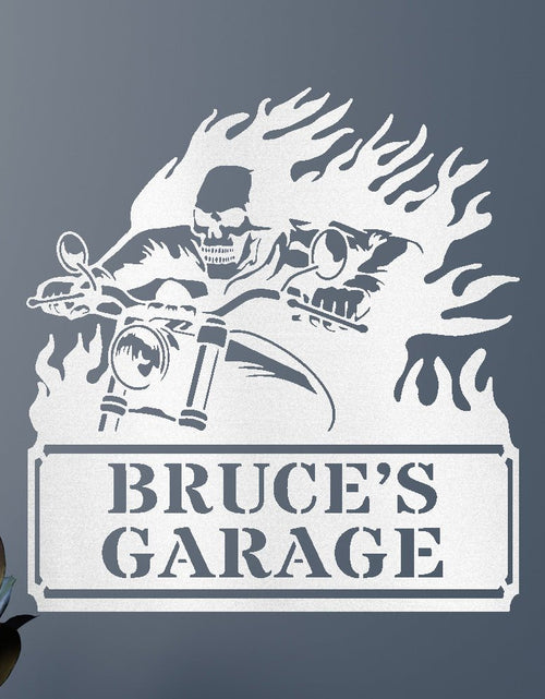 Load image into Gallery viewer, Screaming Demon Sign - Custom Metal Sign, Motorcycle Lover Gift
