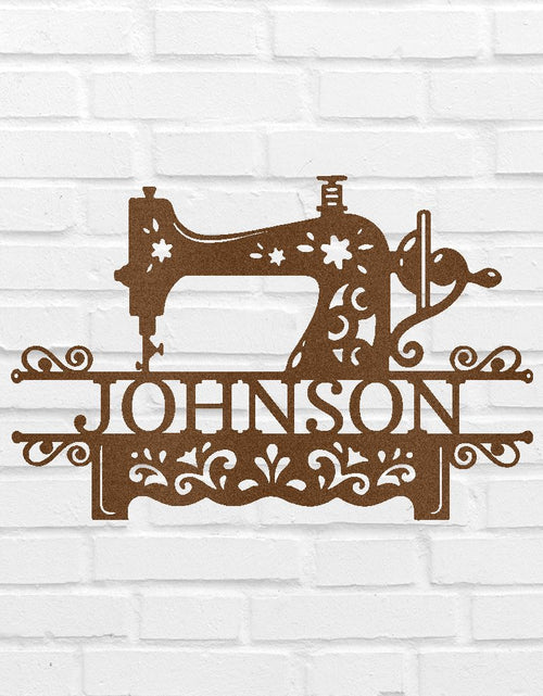 Load image into Gallery viewer, Sewing Sign - Custom Metal Sign, Christmas Gift - Quilting Room Decor
