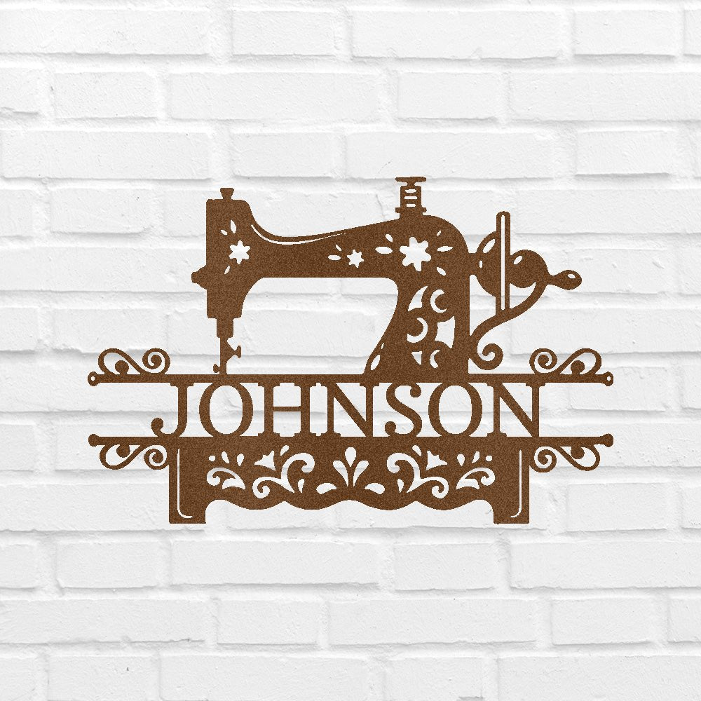 Sewing Sign - Custom Metal Sign, Christmas Gift - Quilting Room Decor