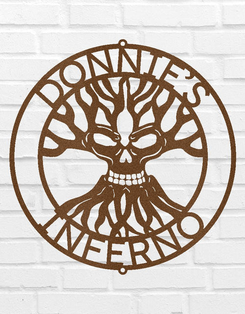 Load image into Gallery viewer, Skull Family Tree Personalized Gifts - Custom Metal Sign
