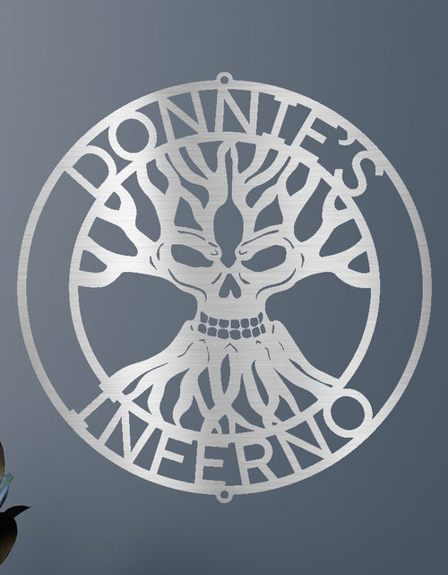 Load image into Gallery viewer, Skull Family Tree Personalized Gifts - Custom Metal Sign

