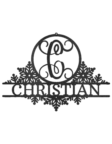 Kar Yağışı Tabelası - Özel Metal Tabela, Noel Hediyesi