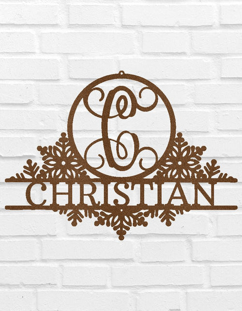 Load image into Gallery viewer, Snowfall Sign - Custom Metal Sign, Christmas Gift
