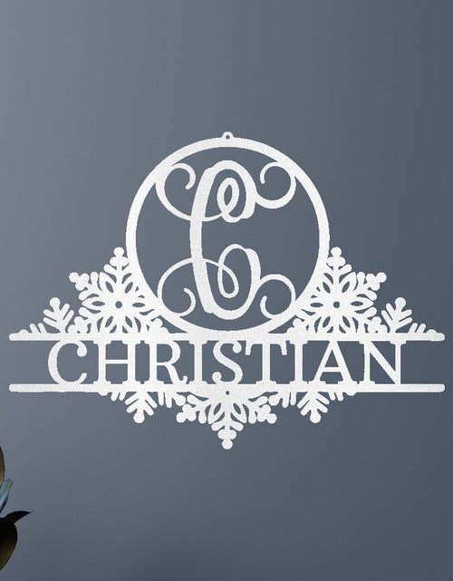 Load image into Gallery viewer, Snowfall Sign - Custom Metal Sign, Christmas Gift
