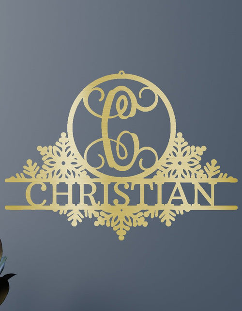 Load image into Gallery viewer, Snowfall Sign - Custom Metal Sign, Christmas Gift
