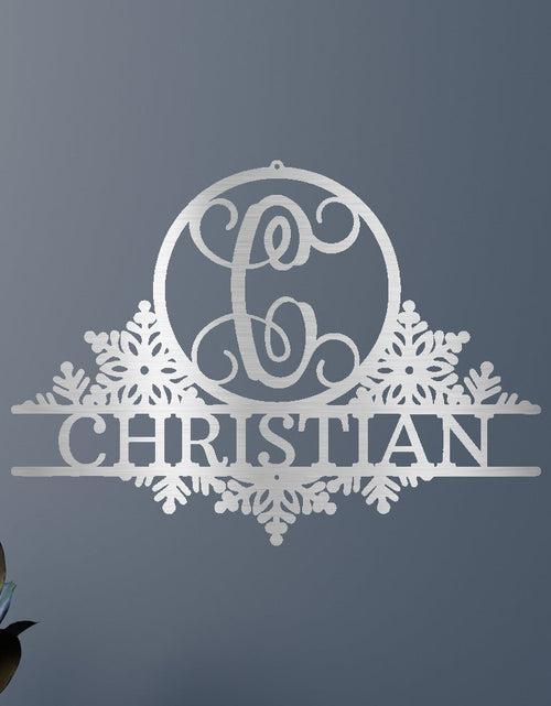 Load image into Gallery viewer, Snowfall Sign - Custom Metal Sign, Christmas Gift
