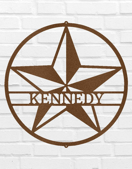 Yıldızlı Kişiselleştirilmiş Hediyeler - Özel Metal Tabela