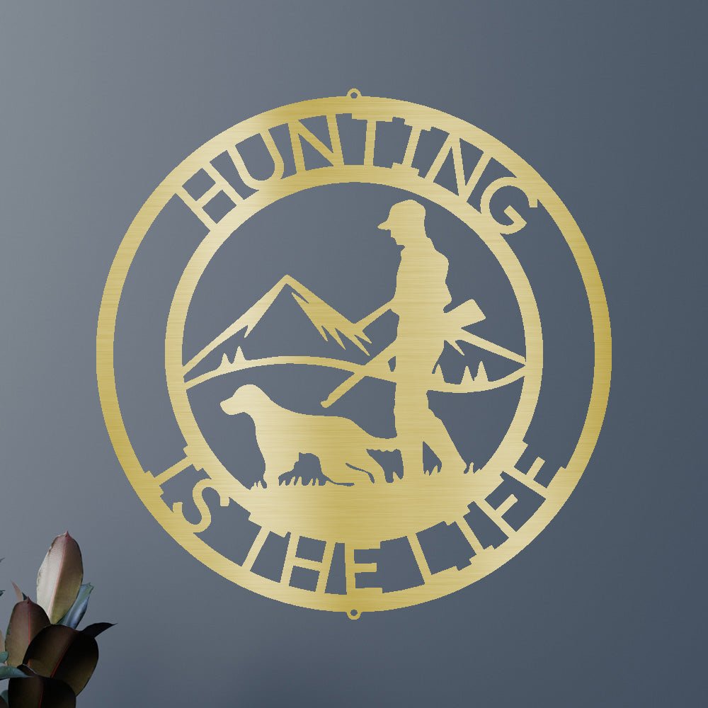 The Hunter Kişiselleştirilmiş Hediyeler - Özel Metal Tabela