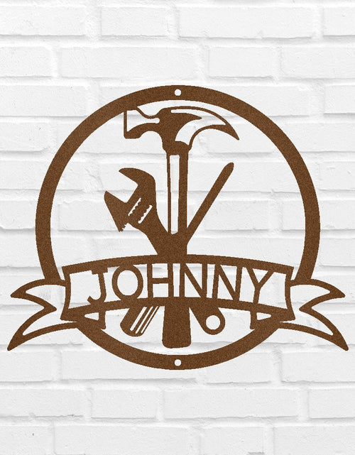 Load image into Gallery viewer, Tool Man Personalized Gifts - Custom Metal Sign
